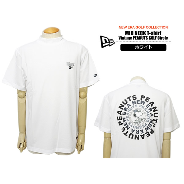 NEW ERA GOLF［ニューエラゴルフ］Mid Neck S/S T Vintage PEANUTS