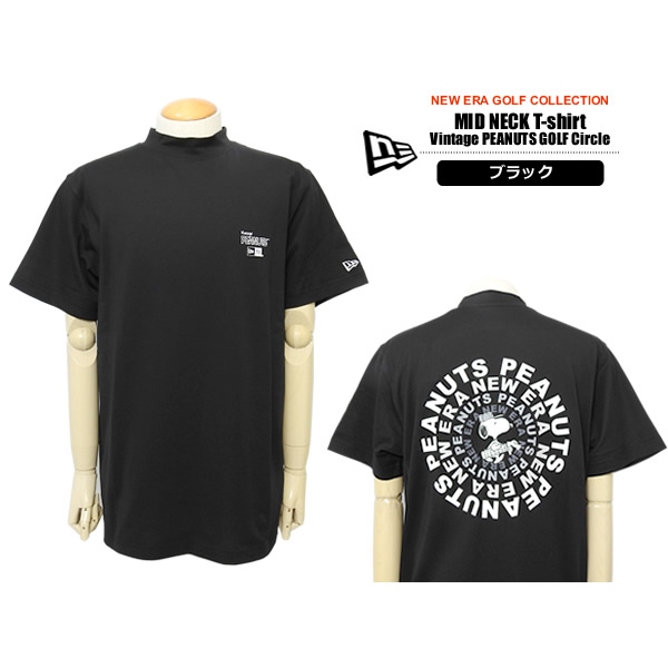 NEW ERA GOLF［ニューエラゴルフ］Mid Neck S/S T Vintage PEANUTS