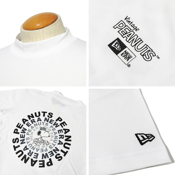 NEW ERA GOLF［ニューエラゴルフ］Mid Neck S/S T Vintage PEANUTS