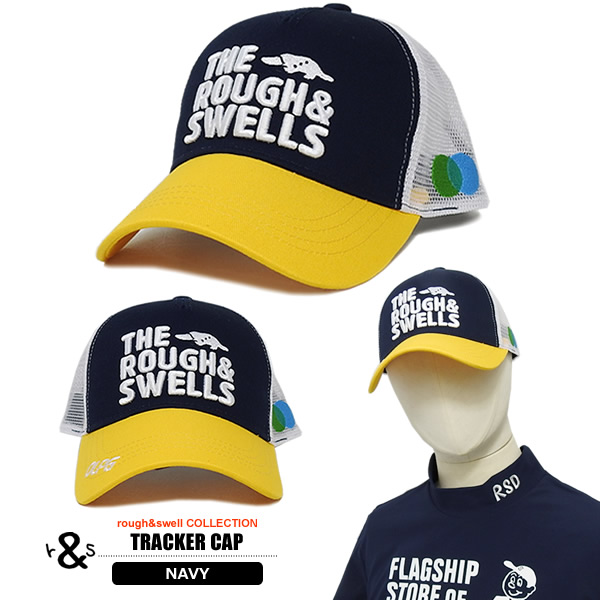 rough&swell［ラフアンドスウェル］TRACKER CAP/メッシュキャップ