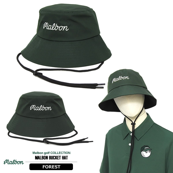 MALBON バケットハット カジュアルゴルフドットコムby PALM SPRINGSにMalbon golf［マルボン