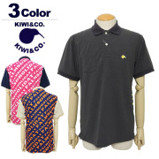 【SALE 50%OFF】キウィアンドコー ポロシャツ メンズ 半袖 ゴルフ 吸汗速乾 ミニパイル 柄 KIWI&CO. 93EK5SP02100M 春夏 セール