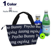Psycho Bunny - 新品　サイコバニー エナメル ラウンドバッグ  ゴルフ ターコイズブルー　白　青 Psycho Bunny トートバッグ 「GOLF」ラウンドバッグ ENAMEL