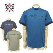 【2025 夏 新作】NEW ERA GOLF モックネックシャツ Lサイズ NEW ERA GOLF［ニューエラゴルフ］Mid Neck Tee Vertical Logo