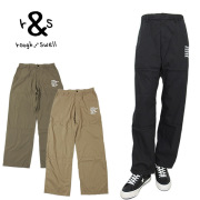 ラフアンドスウェル メンズ ゴルフウェア パンツ ストレッチ ミリタリー ワイドシルエット rough&swell RSM-25059 BARRACKS PANTS 2025春夏