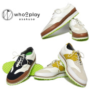 新品　whooplay ゴルフシューズ ホワイト/イエロー　メンズ 新品 whooplay ゴルフシューズ ホワイト/イエロー メンズ
