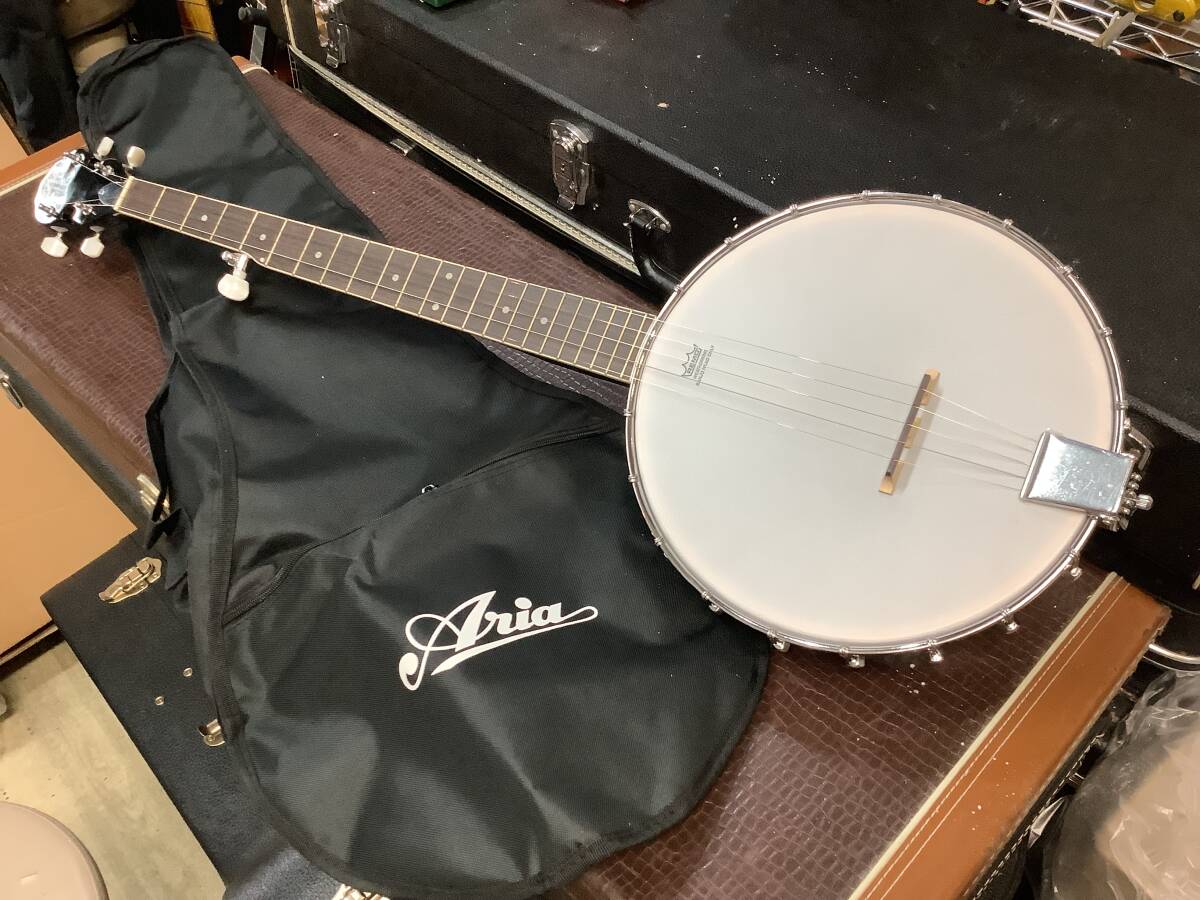 Aria SB-10-OB ピックアップ付き 5弦バンジョー オープンバック  