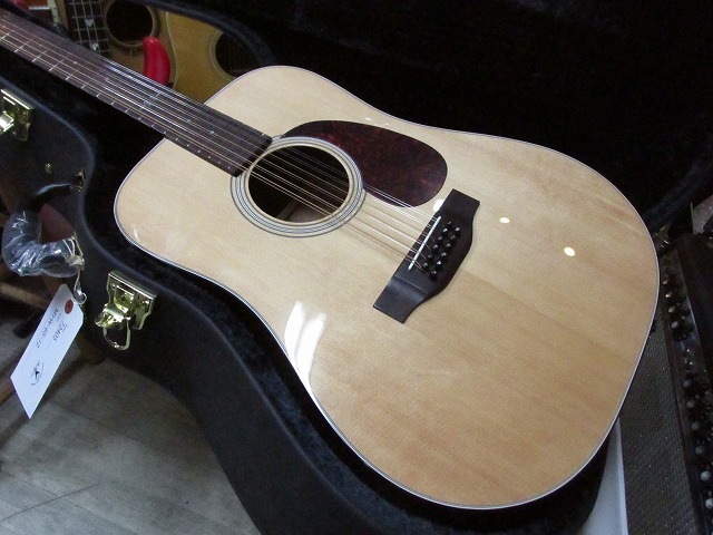【お取り寄せ商品】　K.Yairi MYW-65-12 12弦ギター　マイク搭載　アンプに繋げる　PICKUP付　【 Kヤイリ 12　Strings　PU搭載 】　