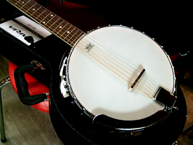 Aria　SB-10G  ギターバンジョー　ハードケース付き GuitarBanjo SB10G