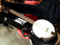 Aria　SB-10G エレキバンジョー仕様　ＰＵ搭載 ハードケース付き　ギターバンジョー 　Guitar Banjo SB10G