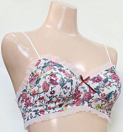 「[le miaou]キャッツ」 ＃０７５９　　リリアン　ツーウェイ　ノンワイヤーブラ・ソフトブラ オフホワイト