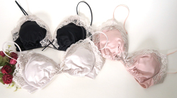 「[le miaou]キャッツ」 ＃0782 ヴィンテージ風ニット ノンワイヤーブラ・ ソフトブラ 3カラー