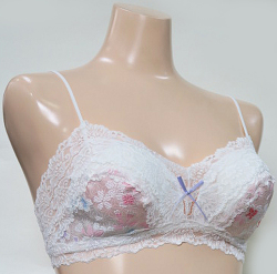 西陣織　ノンワイヤー　ソフトブラ　オフホワイト