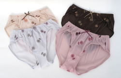 ポンポンマム刺繍　ショーツ #5800 「[le miaou]キャッツ」　４カラー