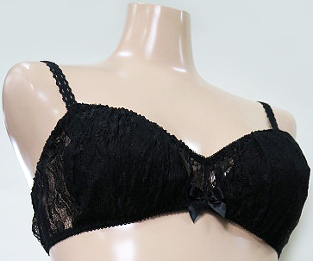 ちょっとアメリカン キュート、レースプリーツ、ノンワイヤーブラ