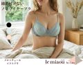 「[le miaou]キャッツ」 ＃０７５7 メロンチュール　ノンワイヤーブラ・ソフトブラ