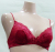 「[le miaou]キャッツ」 ＃０６９１ ８インチストレッチレース　ノンワイヤーブラ・三角ソフトブラ　レッド