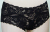 「[le miaou]キャッツ」 ＃５６６４ 波型ストレッチレース  ヒップハンガー　ブラック
