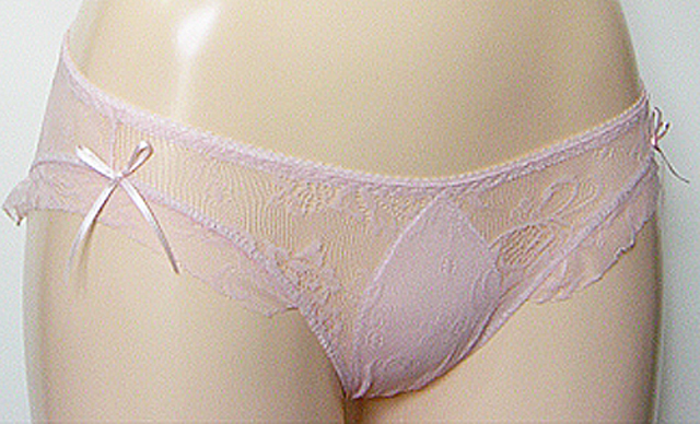 レース フリル ショーツ ピンク