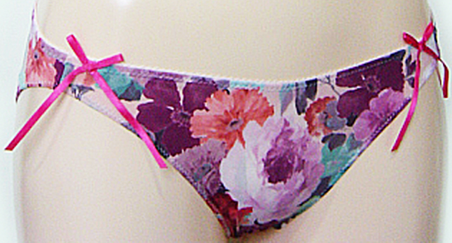 スモリー軽密ニットプリント ショーツ ピンク