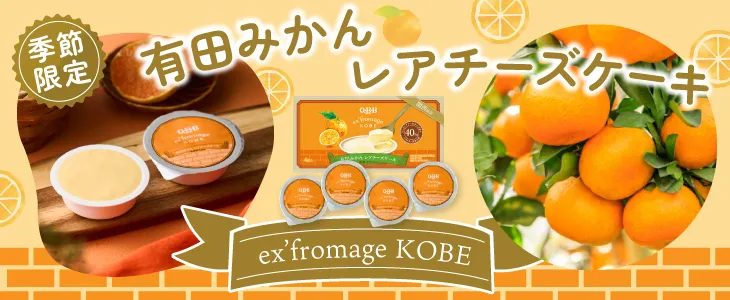 有田みかんレアチーズケーキ　バナー
