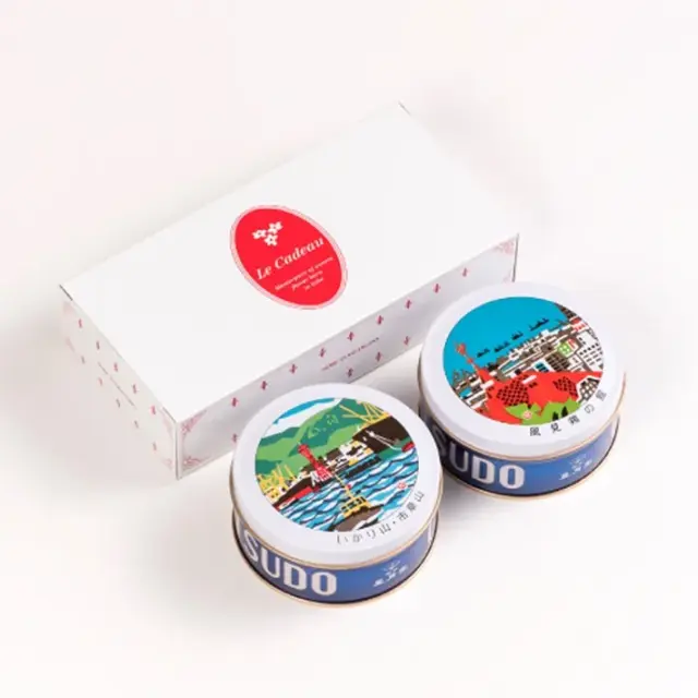 神戸スイーツ　神戸風月堂　神戸六景ミニゴーフル２缶入　ギフト 贈り物 お土産 お菓子