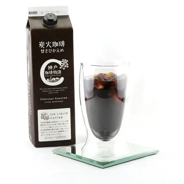 神戸珈琲物語 炭火珈琲 (甘さひかえめ) 1000ml