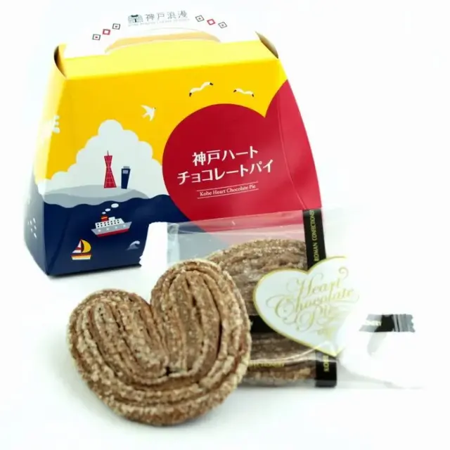 神戸ハートチョコレートパイ手提げ 7枚入  神戸浪漫