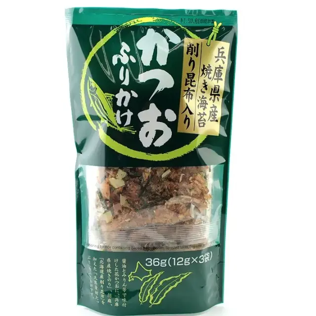 焼き海苔 削り昆布入り かつお ふりかけ ３袋入 鰹節のカネイ