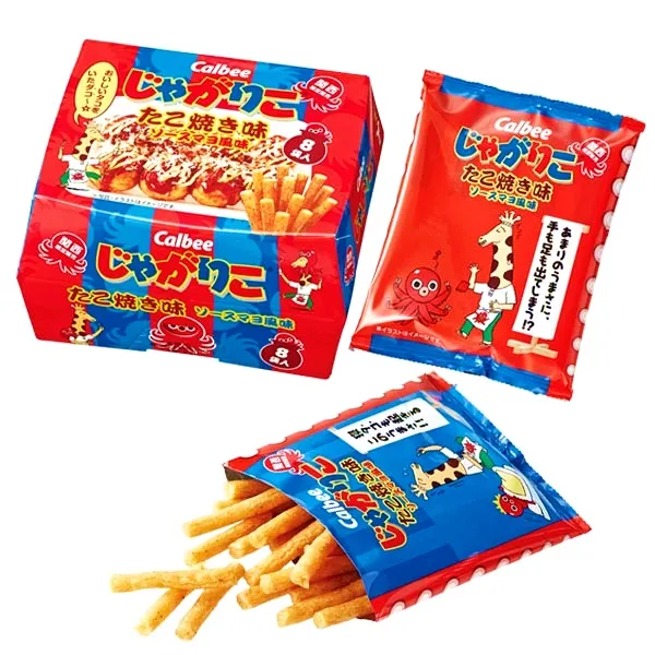 カルビー じゃがりこ たこ焼き味 ソースマヨ風味 8袋入  KK