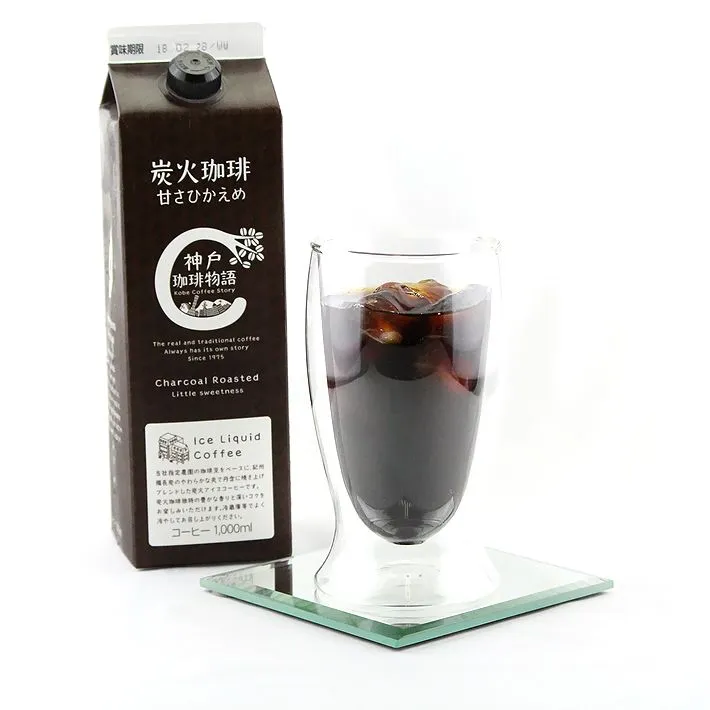 神戸珈琲物語 炭火珈琲 (甘さひかえめ) 1000ml