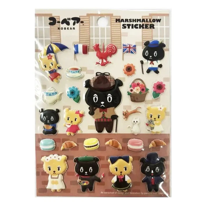 コーベアー マシュマロシール KB-071 (異人館) 神戸限定 雑貨 おしゃれ かわいい 行楽 小学生 ギフト プレゼント 出産祝い 入学 入園  人気 通販