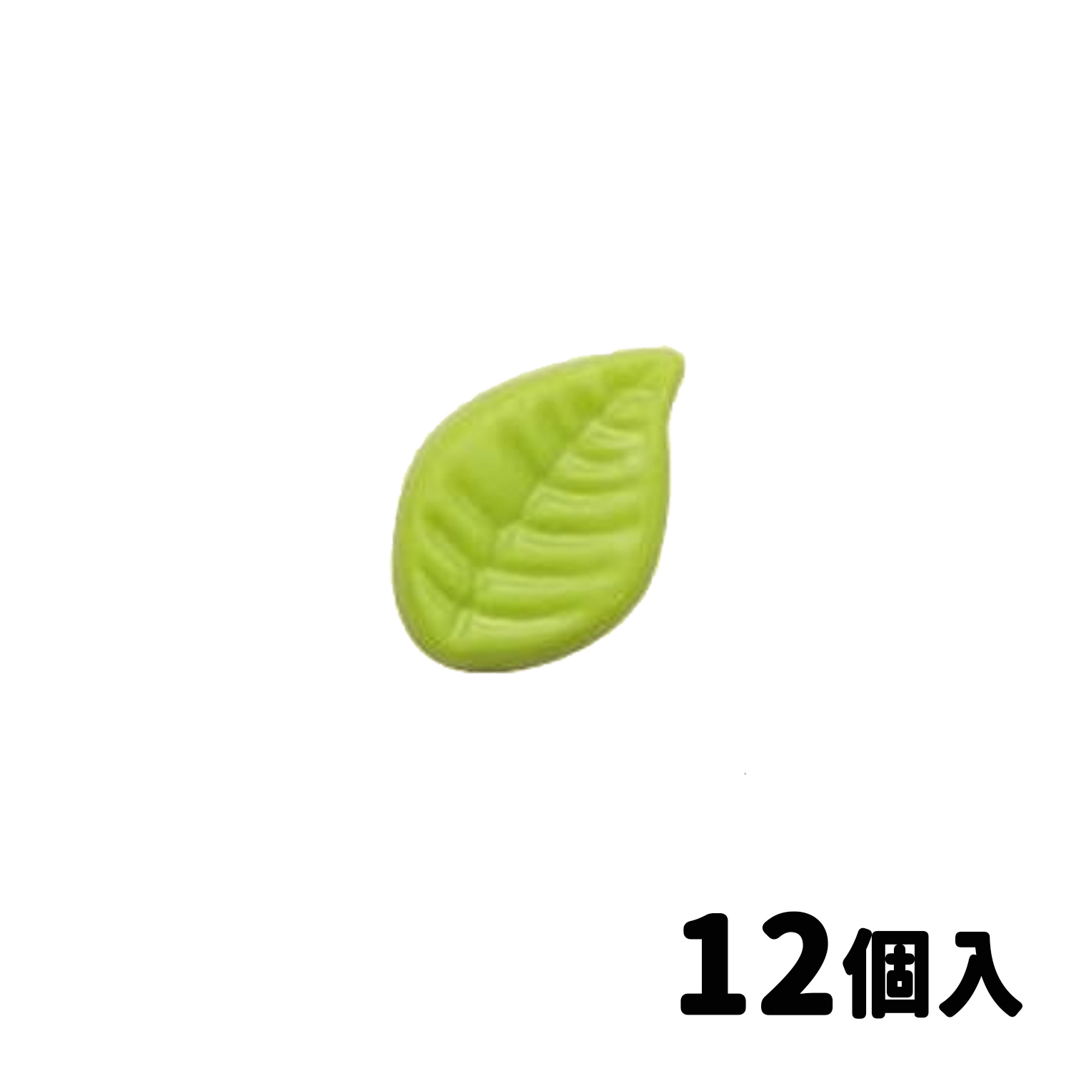 ミントチョコ 12個 / 葉 リーフ 葉っぱ チョコレートトッピング デコレーション