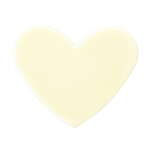 MJ-9 ホワイトハート無地  2枚 / バースデートッピング デコレーション クリスマス バレンタイン