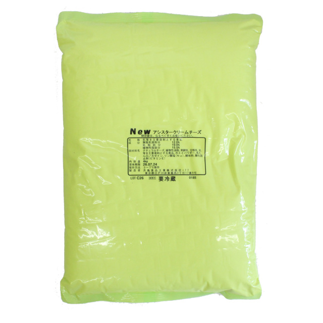 NEWアシスタークリームチーズ(4kg×3)  / 冷蔵 クール便 月島食品 製菓材料 パン材料 チーズ