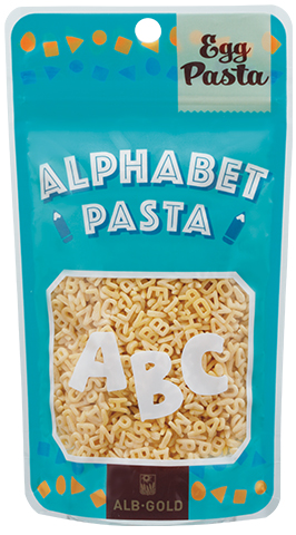 アルボ・ゴルド キッズパスタ アルファベット 70g / スパゲッティ イタリア料理 乾麺 マカロニ