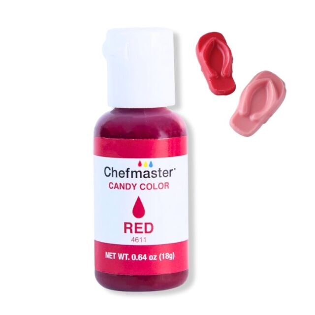 チョコレート色素 レッド 18g chefmaster / メール便対応 アイシングクッキー バタークリーム ロールフォンダン