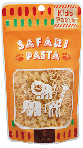アルボ・ゴルド キッズパスタ サファリ 70g / スパゲッティ イタリア料理 乾麺 マカロニ
