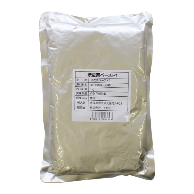 上野忠 渋皮栗ペーストT 1kg / 栗 マロン モンブラン 焼菓子 製菓材料 パン材料