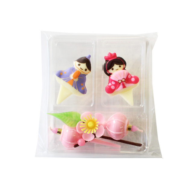 32390 チョコ「雛ピックセット」 / チョコレート ひなまつり おひなさま
