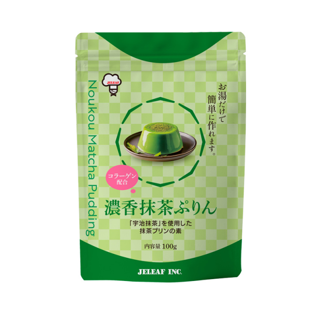 濃香抹茶ぷりん 100g / プリンの素 抹茶 プレミックス ジェリフ 凝固剤