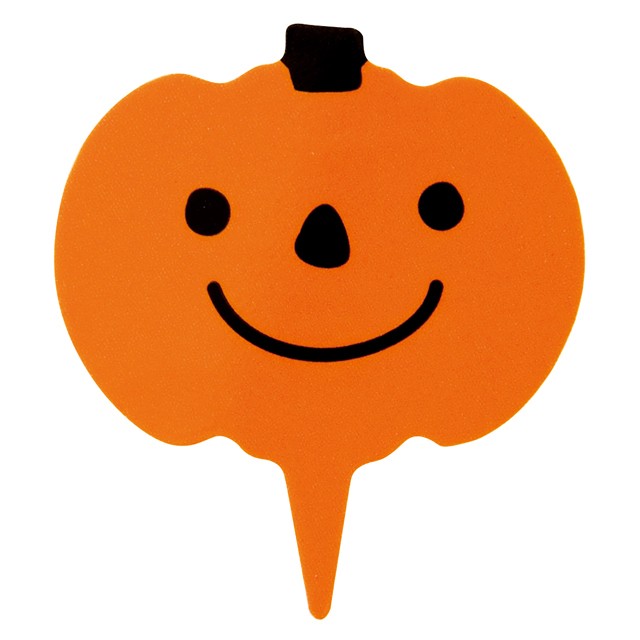 ハロウィン かぼちゃピック １枚  　【メール便可】