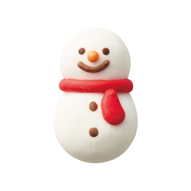 1312  マシュマロン スノーマン 1個 / クリスマス メレンゲ オーナメント 製菓材料 雪だるま