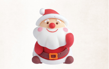 11758 メテンサンタ 1個 / クリスマス メレンゲ オーナメント