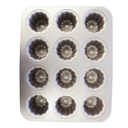 WK9158 カヌレ天板 12ヶ取 / 焼菓子 製菓器具