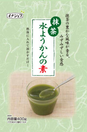 イナショク 抹茶水ようかんの素 400g 伊那食品 かんてんぱぱ 羊かん