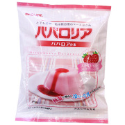 かんてんぱぱ ババロリア（ストロベリー）500g (5袋入) ストロベリーソース付き