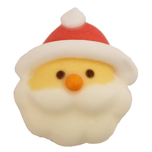 MX-1065 フェースサンタミニ 4個 クリスマス メレンゲ 砂糖菓子