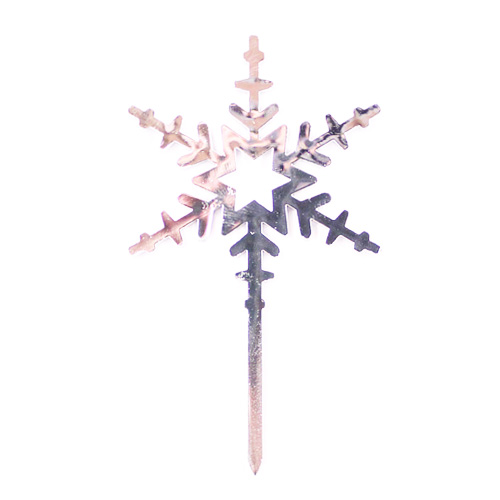 雪の結晶 銀 1個 / クリスマス オーナメント