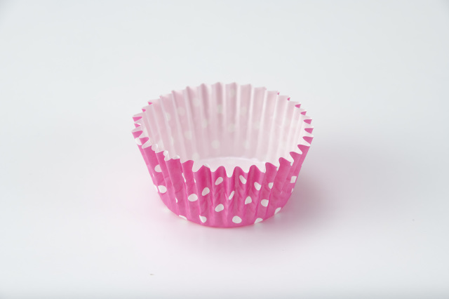 ペットカップ ポルカドット<ピンク>　１５枚